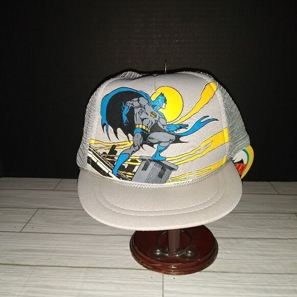 Just 4 Kids Vintage Batman DC Comics Kids Snapback Hat 1982 Graphic Print - Picture 10 of 10